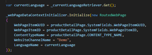 initialize kentico context to wildcard page